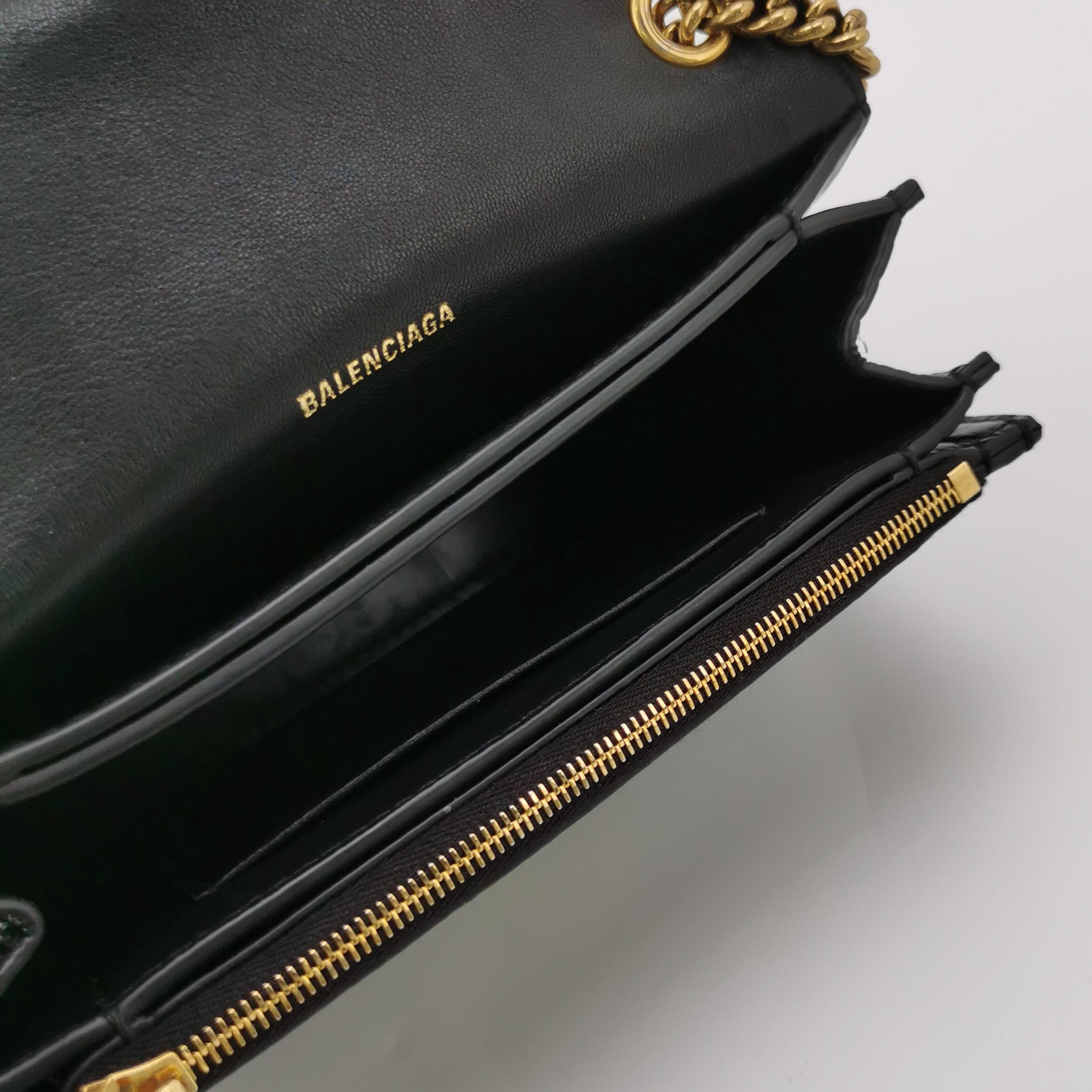 Balenciaga Crush Chain Flap Bag Leather Small