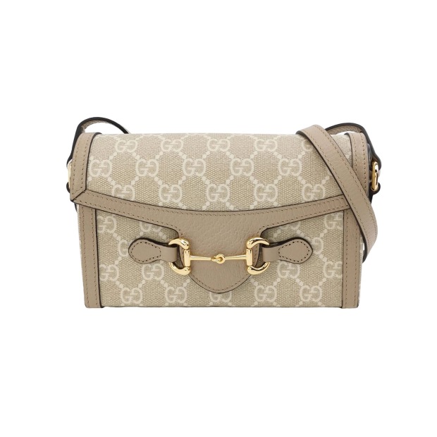 Gucci Horsebit 1955 Flap Crossbody Bag GG Coated Canvas Mini — pre-owned, Vierlot