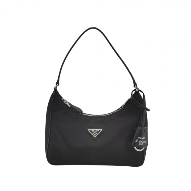 Prada Re-Edition 2005 Hobo Tessuto with Saffiano Leather Mini — pre-owned, Vierlot