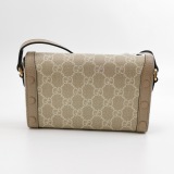Gucci Horsebit 1955 Flap Crossbody Bag GG Coated Canvas Mini — thumbnail 5