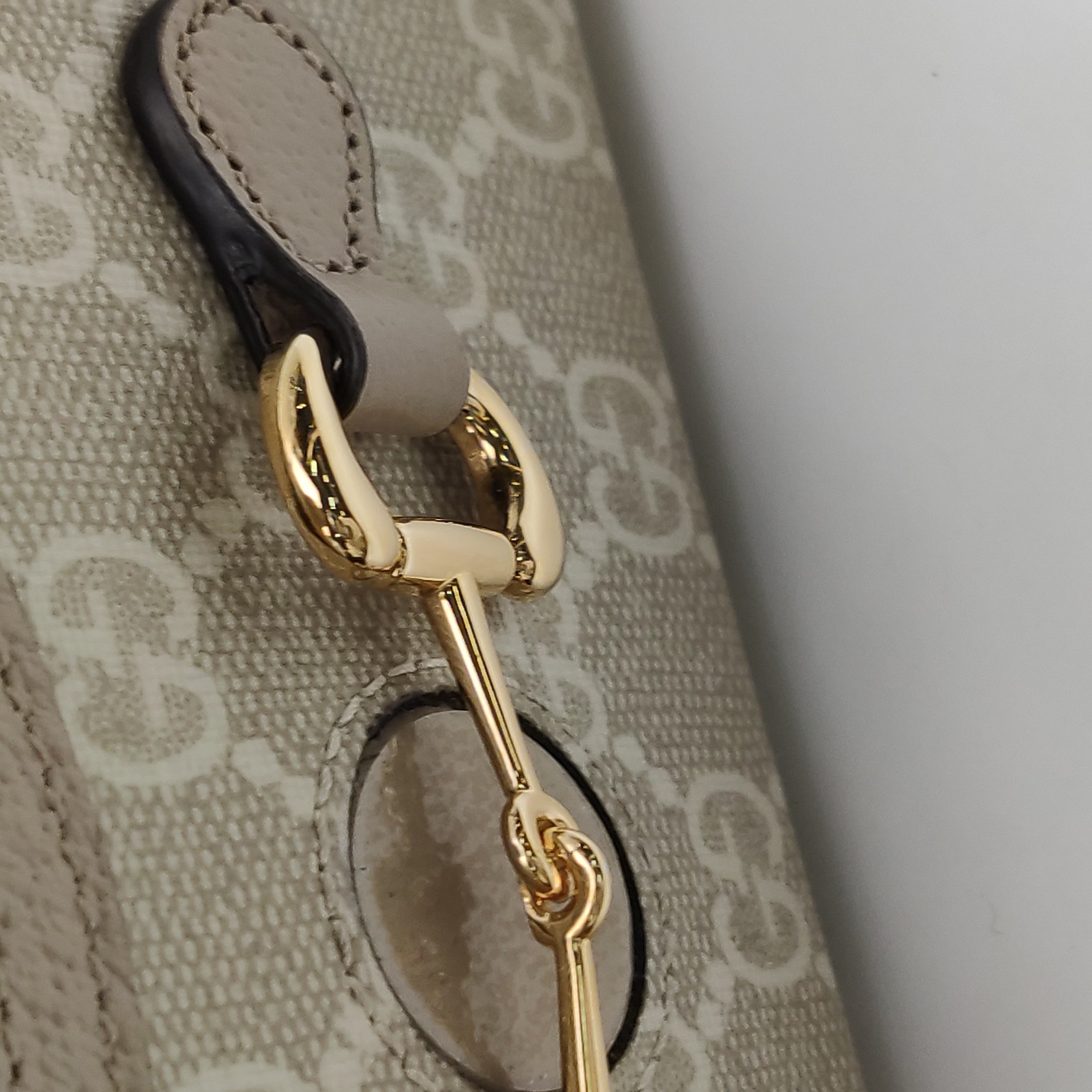 Gucci Horsebit 1955 Flap Crossbody Bag GG Coated Canvas Mini — photo 11 of 15