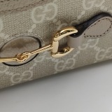 Gucci Horsebit 1955 Flap Crossbody Bag GG Coated Canvas Mini — thumbnail 11