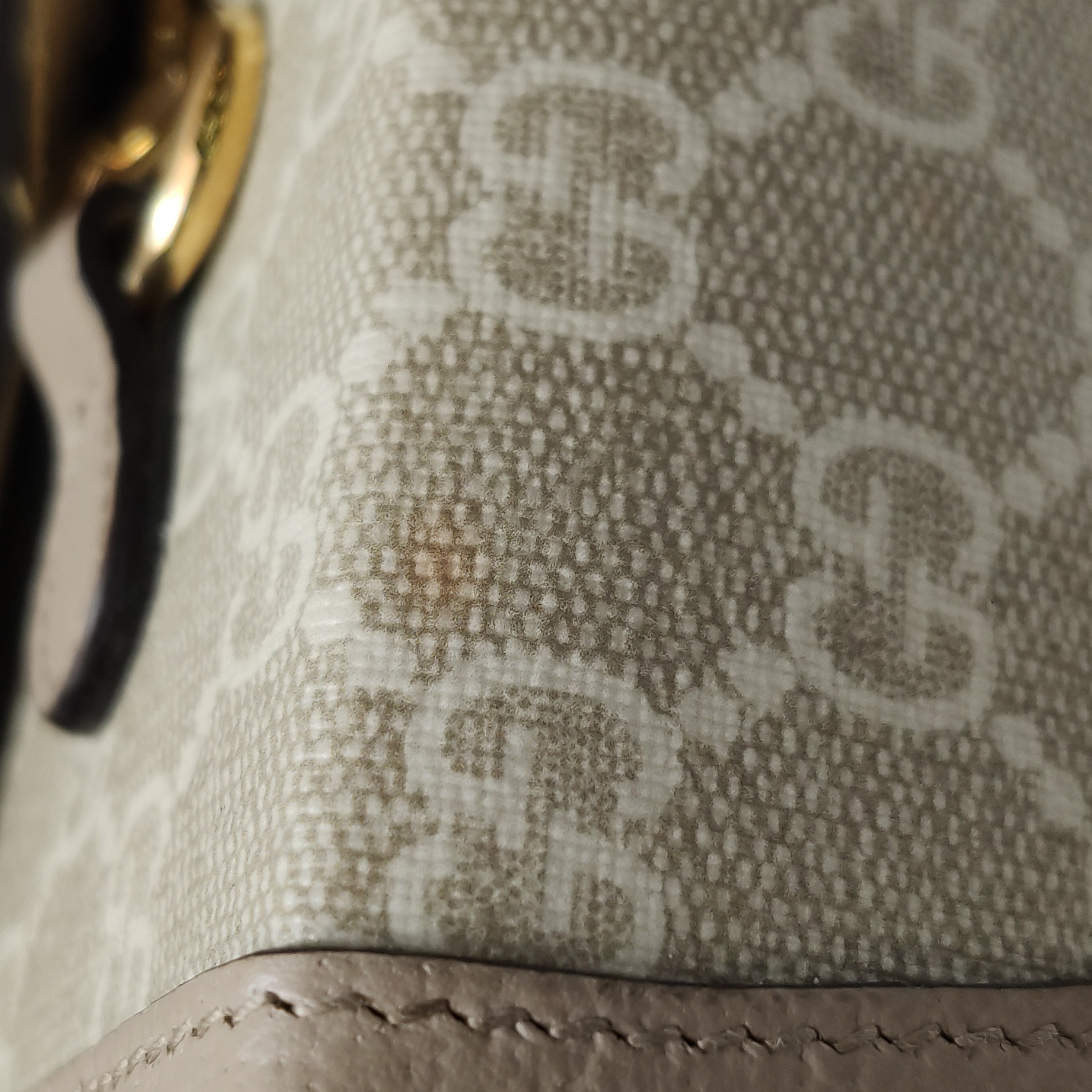 Gucci Horsebit 1955 Flap Crossbody Bag GG Coated Canvas Mini — photo 14 of 15