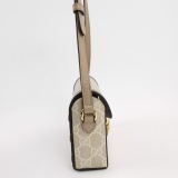 Gucci Horsebit 1955 Flap Crossbody Bag GG Coated Canvas Mini — thumbnail 4