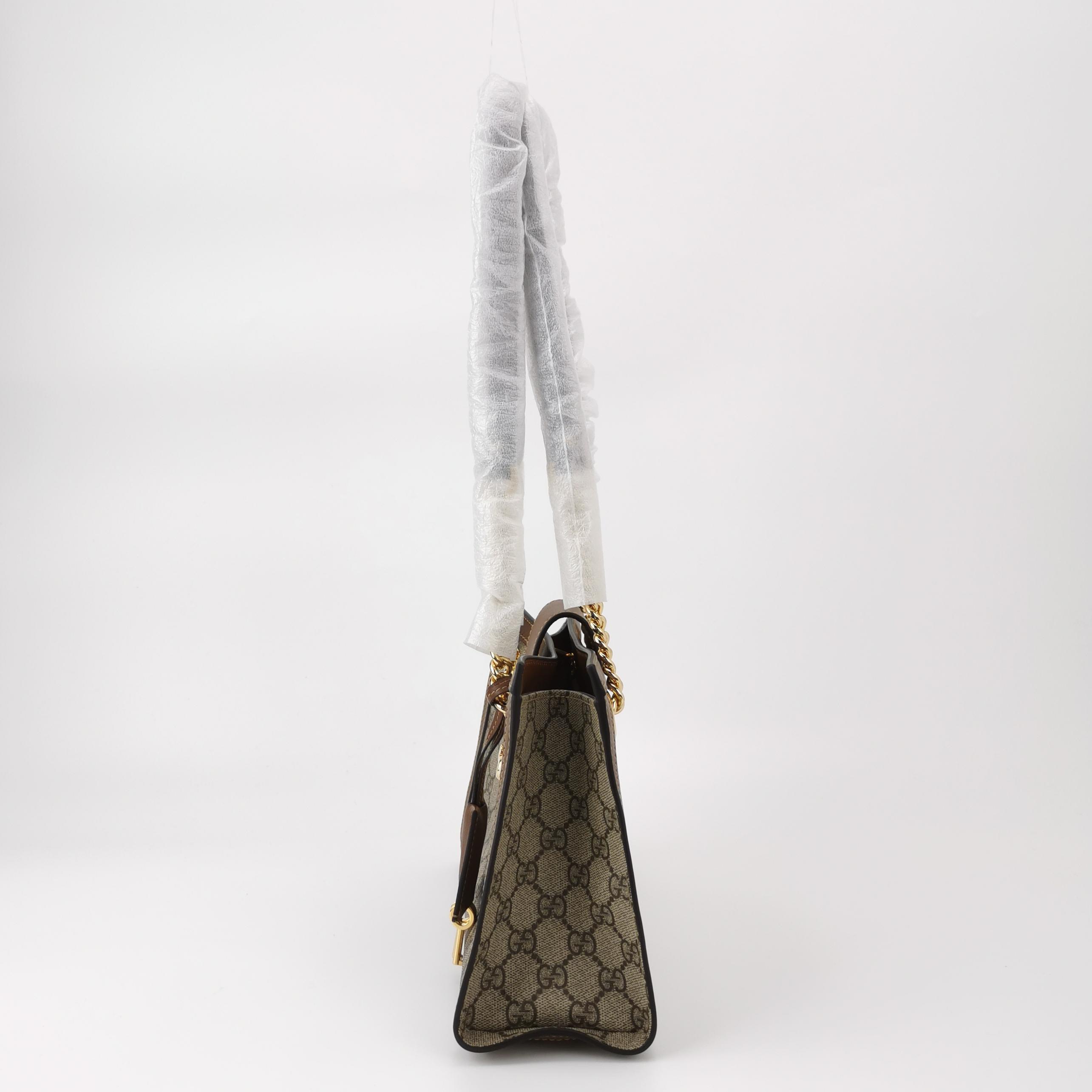 Gucci Padlock Chain Tote GG Coated Canvas with Leather Medium — photo 4 of 23
