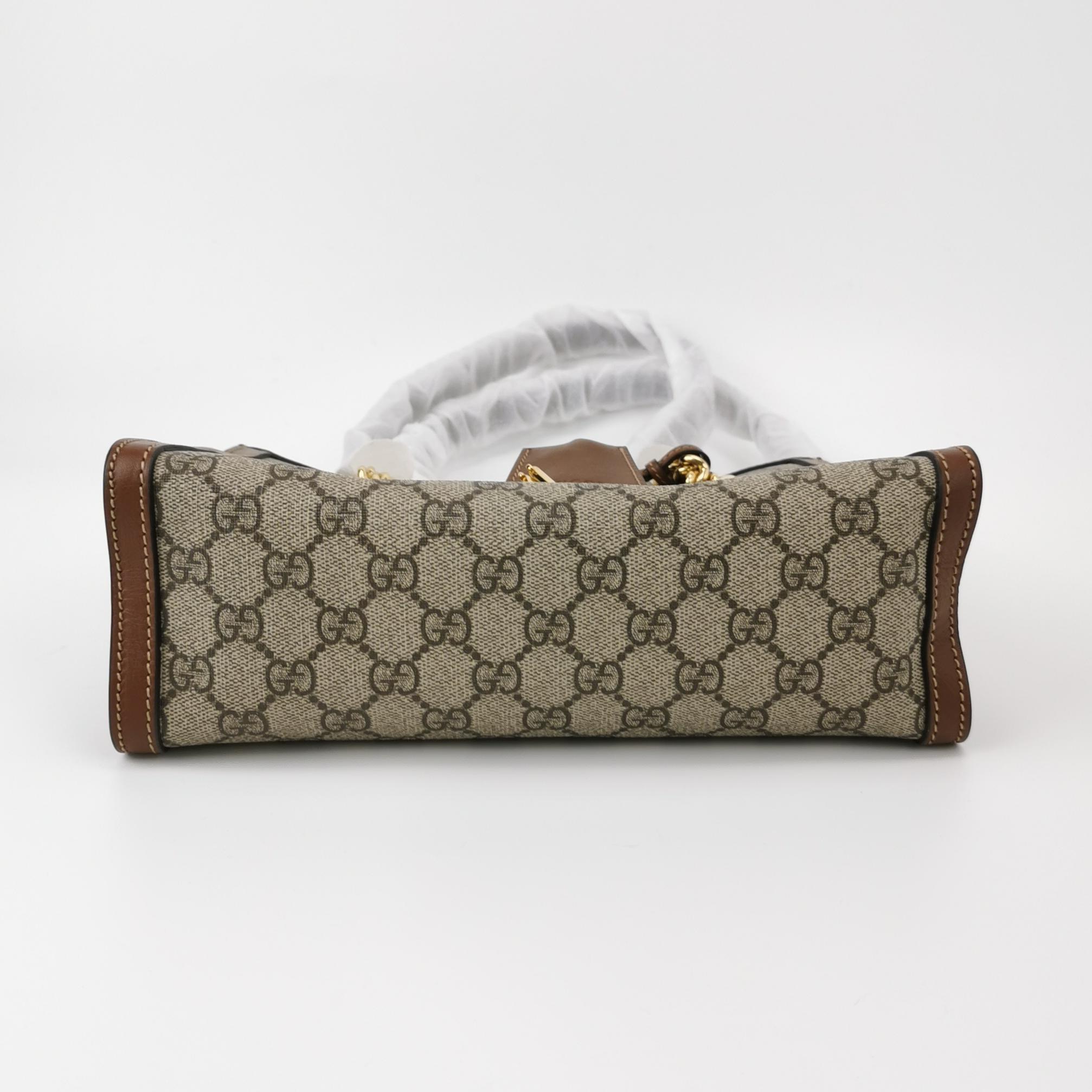 Gucci Padlock Chain Tote GG Coated Canvas with Leather Medium — photo 6 of 23