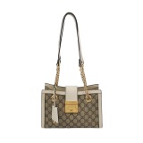 Gucci Padlock Chain Tote GG Coated Canvas with Leather Small — thumbnail 1