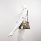 Gucci Padlock Chain Tote GG Coated Canvas with Leather Small — thumbnail 2