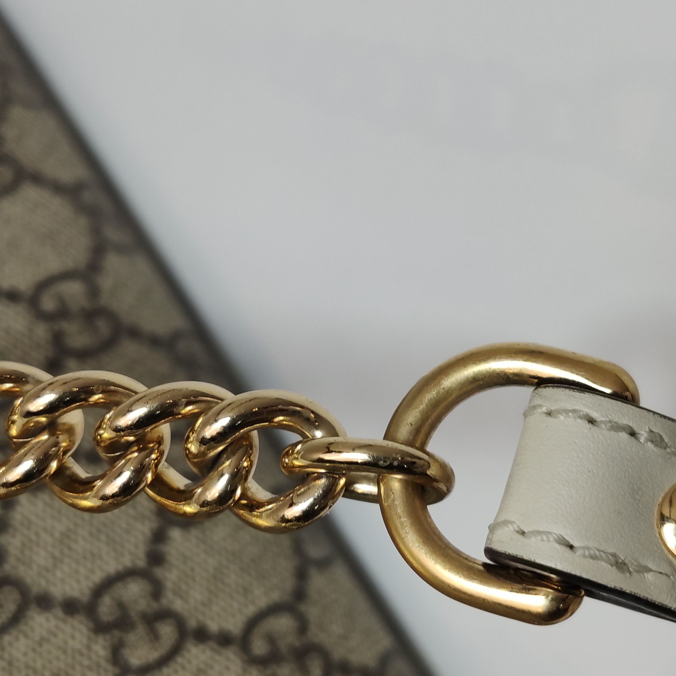 Gucci Padlock Chain Tote GG Coated Canvas with Leather Small — photo 13 of 24