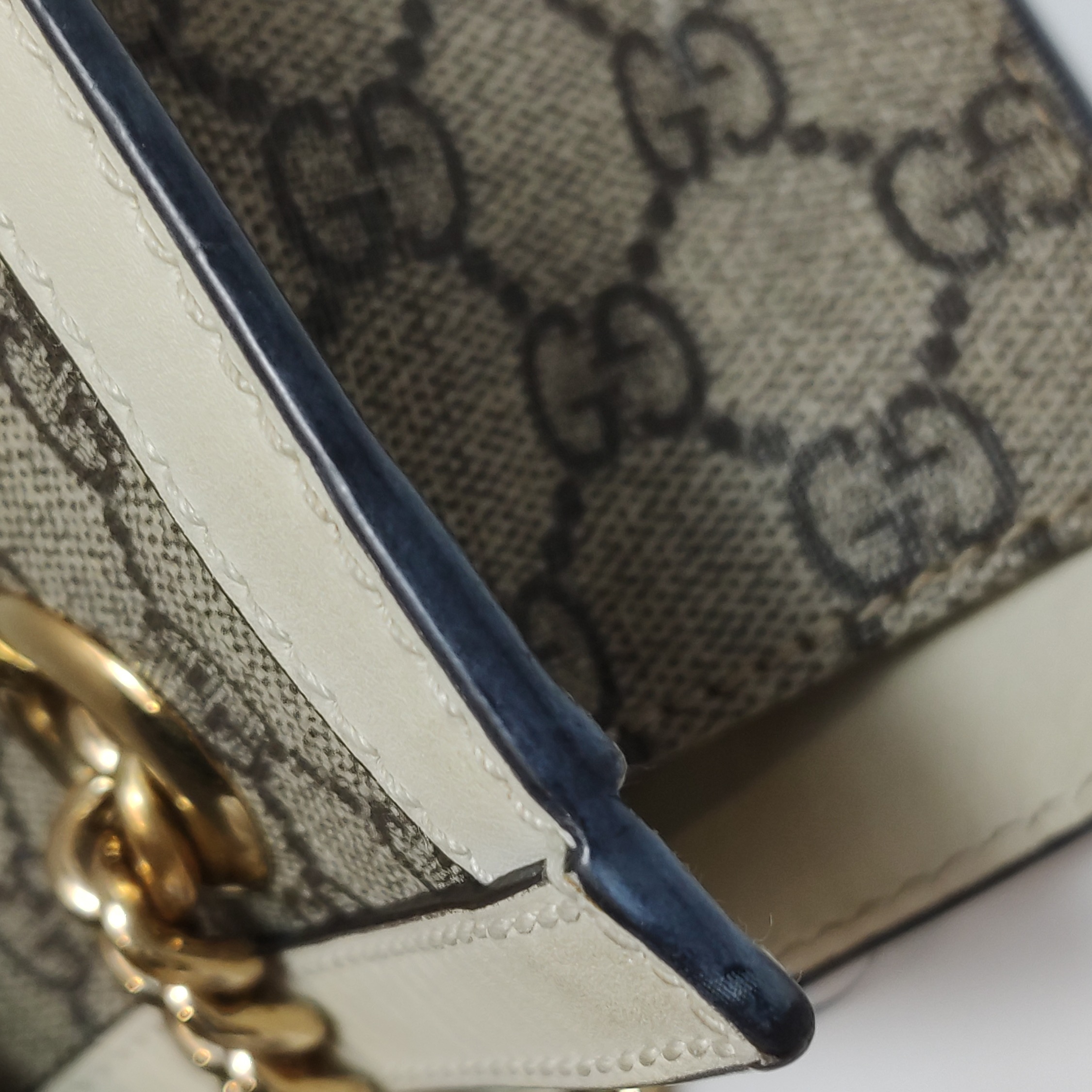 Gucci Padlock Chain Tote GG Coated Canvas with Leather Small — photo 23 of 24