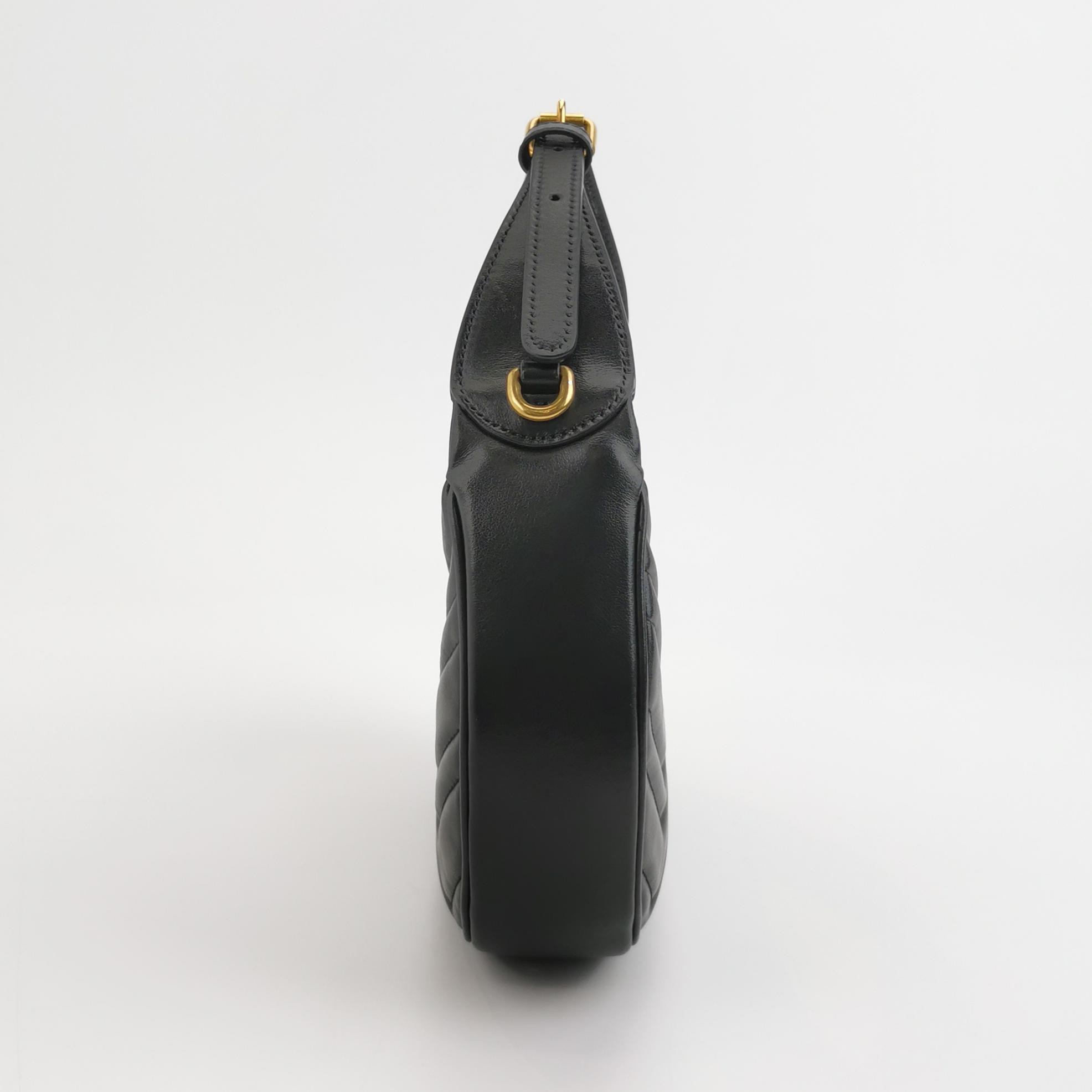 Gucci GG Marmont Half Moon Hobo Matelasse Leather Small — photo 3 of 21