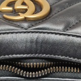 Gucci GG Marmont Half Moon Hobo Matelasse Leather Small — thumbnail 13