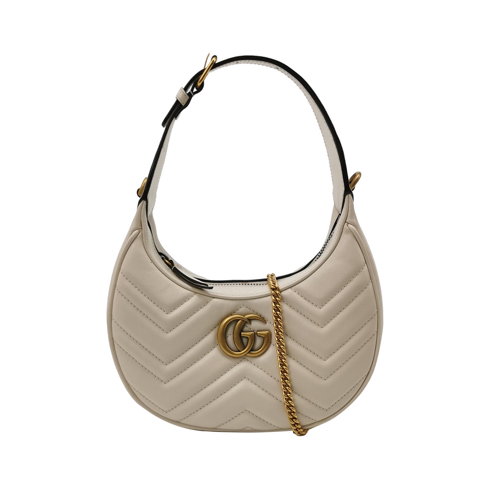 Gucci GG Marmont Half Moon Hobo Matelasse Leather Small — photo 1 of 21