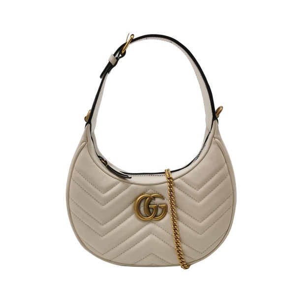 Gucci GG Marmont Half Moon Hobo Matelasse Leather Small — pre-owned, Vierlot