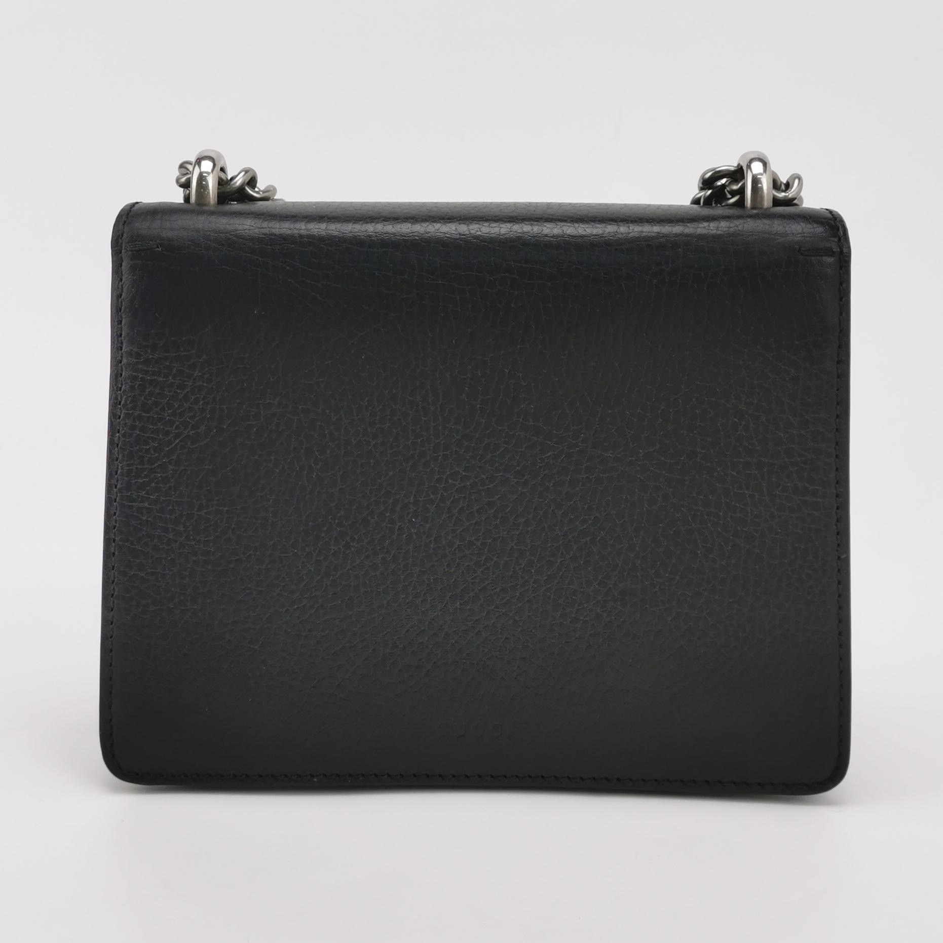 Gucci Calfskin Mini Dionysus Chain Wallet Black — photo 5 of 15