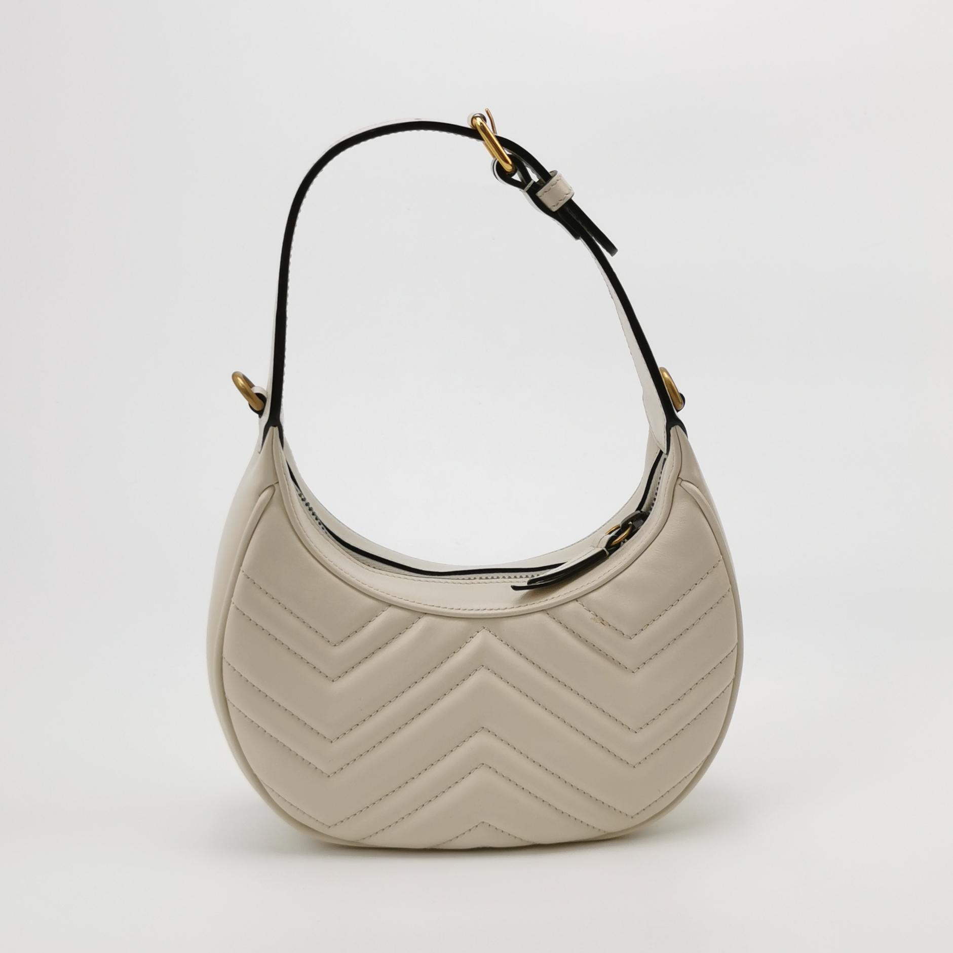 Gucci GG Marmont Half Moon Hobo Matelasse Leather Small — photo 5 of 21