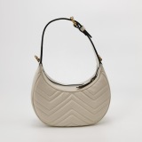 Gucci GG Marmont Half Moon Hobo Matelasse Leather Small — thumbnail 5