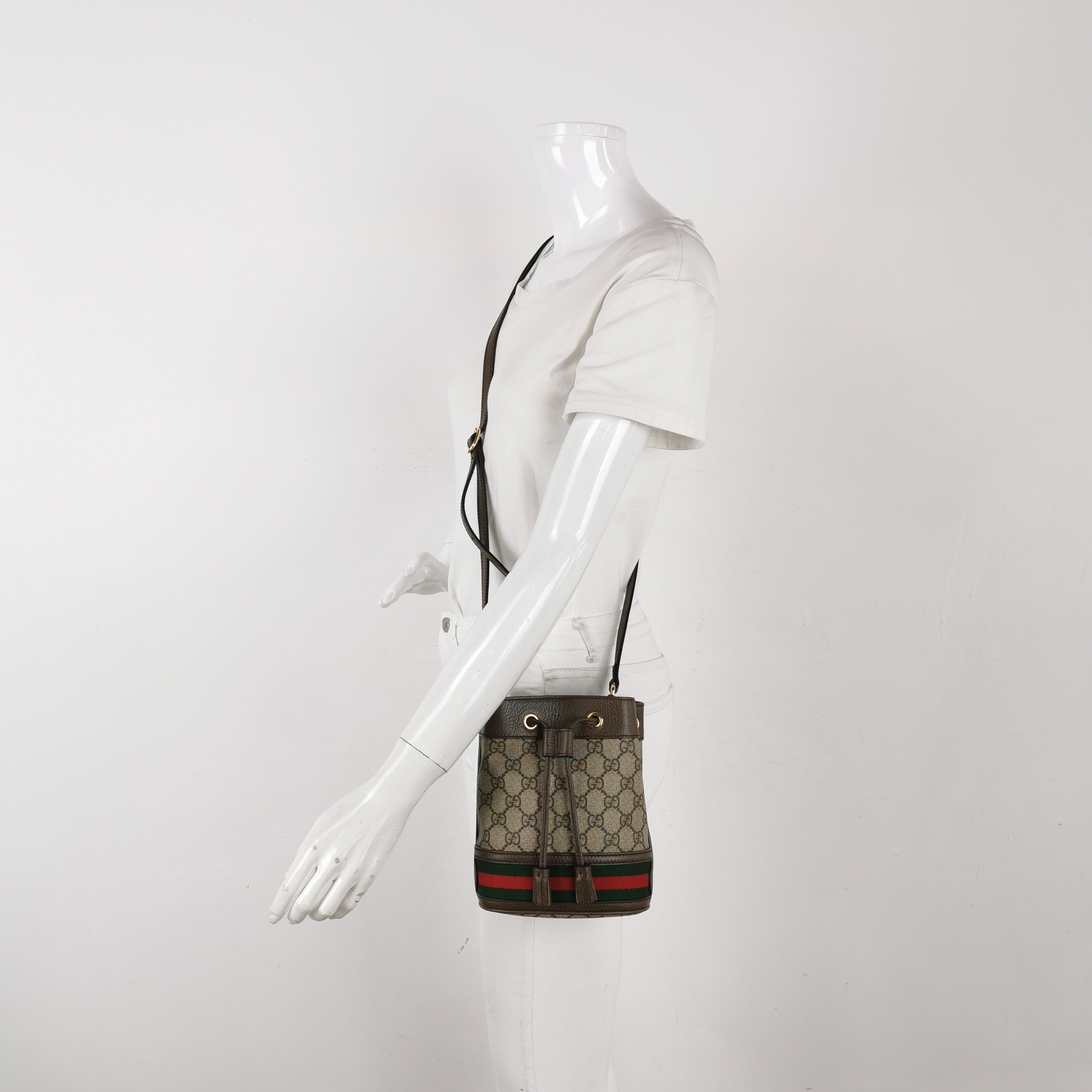 Gucci Ophidia Bucket Bag GG Coated Canvas Mini — alternate view