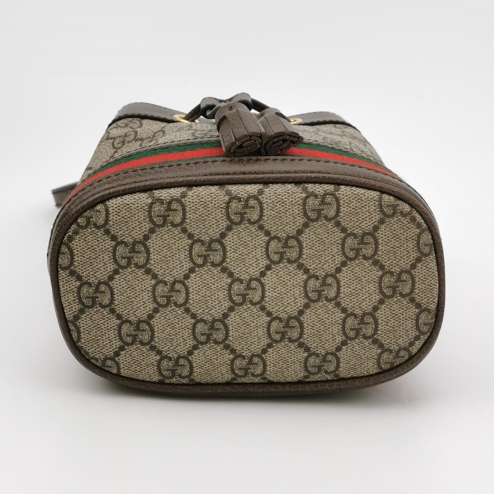 Gucci Ophidia Bucket Bag GG Coated Canvas Mini