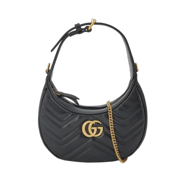 Gucci GG Marmont Half Moon Hobo Matelasse Leather Small — pre-owned, Vierlot