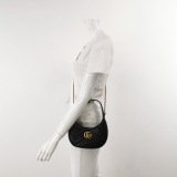 Gucci GG Marmont Half Moon Hobo Matelasse Leather Small — thumbnail 2