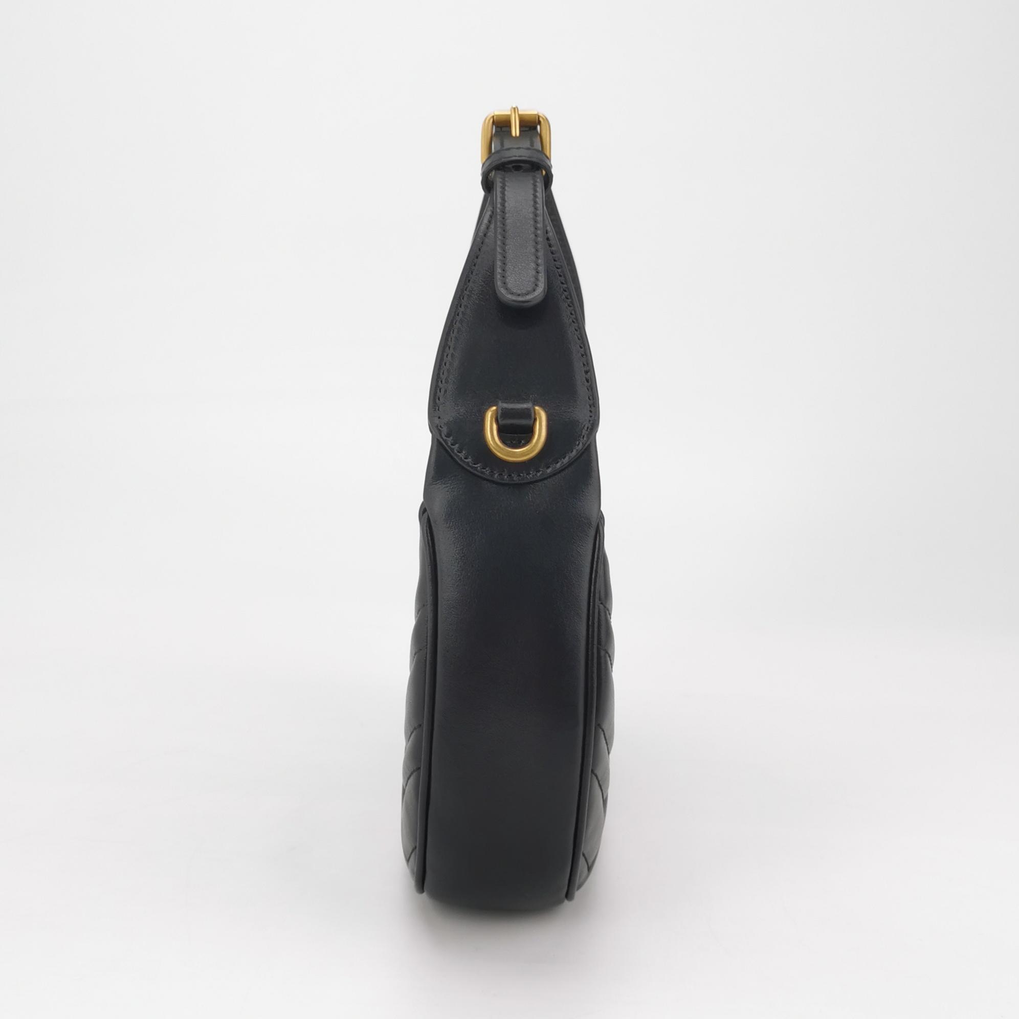 Gucci GG Marmont Half Moon Hobo Matelasse Leather Small — photo 3 of 13