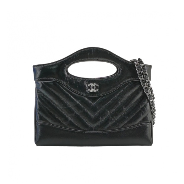 Chanel 31 Shopping Bag Clutch with Chain Quilted Lambskin Nano — pre-owned, Vierlot