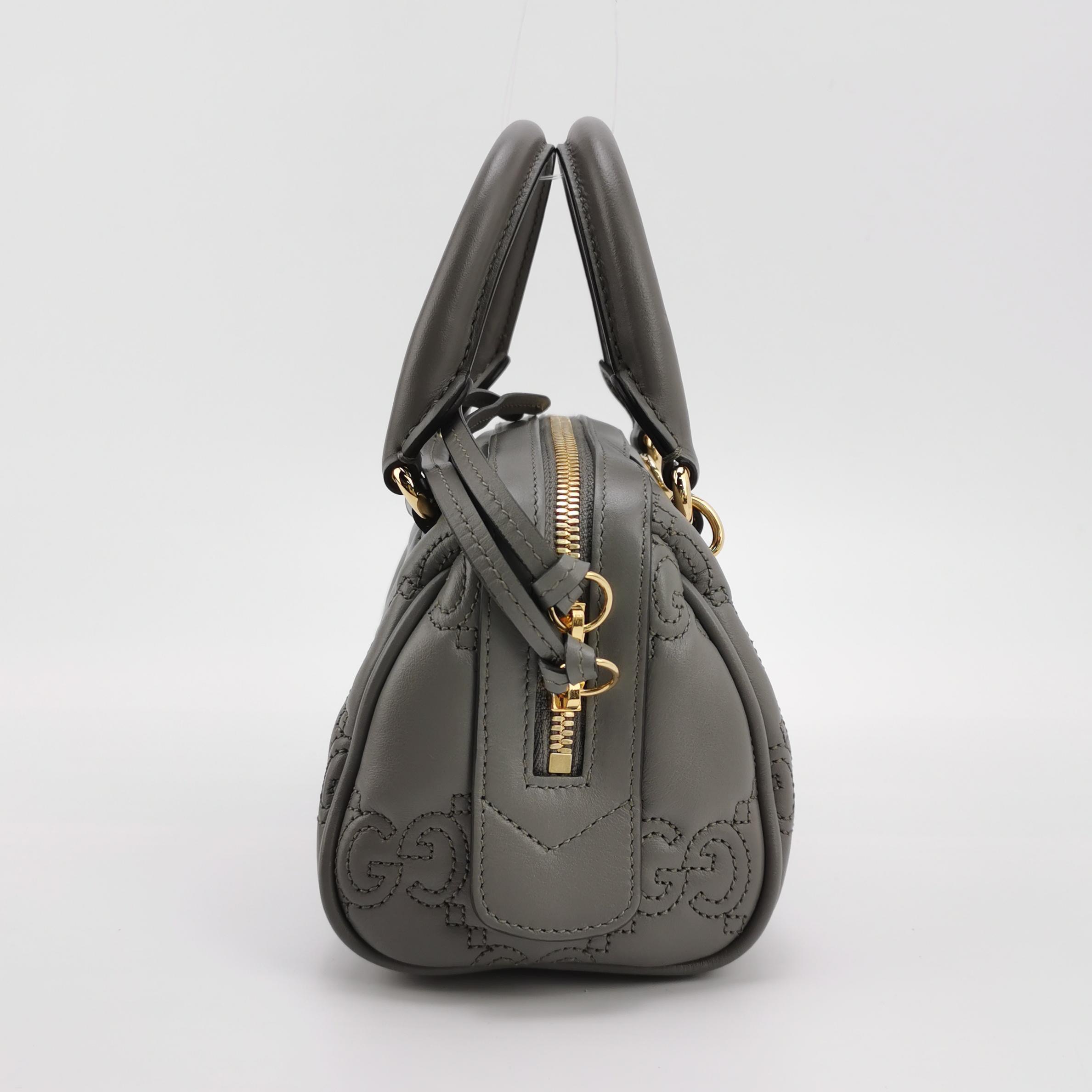 Gucci Ophidia Convertible Boston Top Handle Bag GG Matelasse Leather Mini — photo 5 of 14