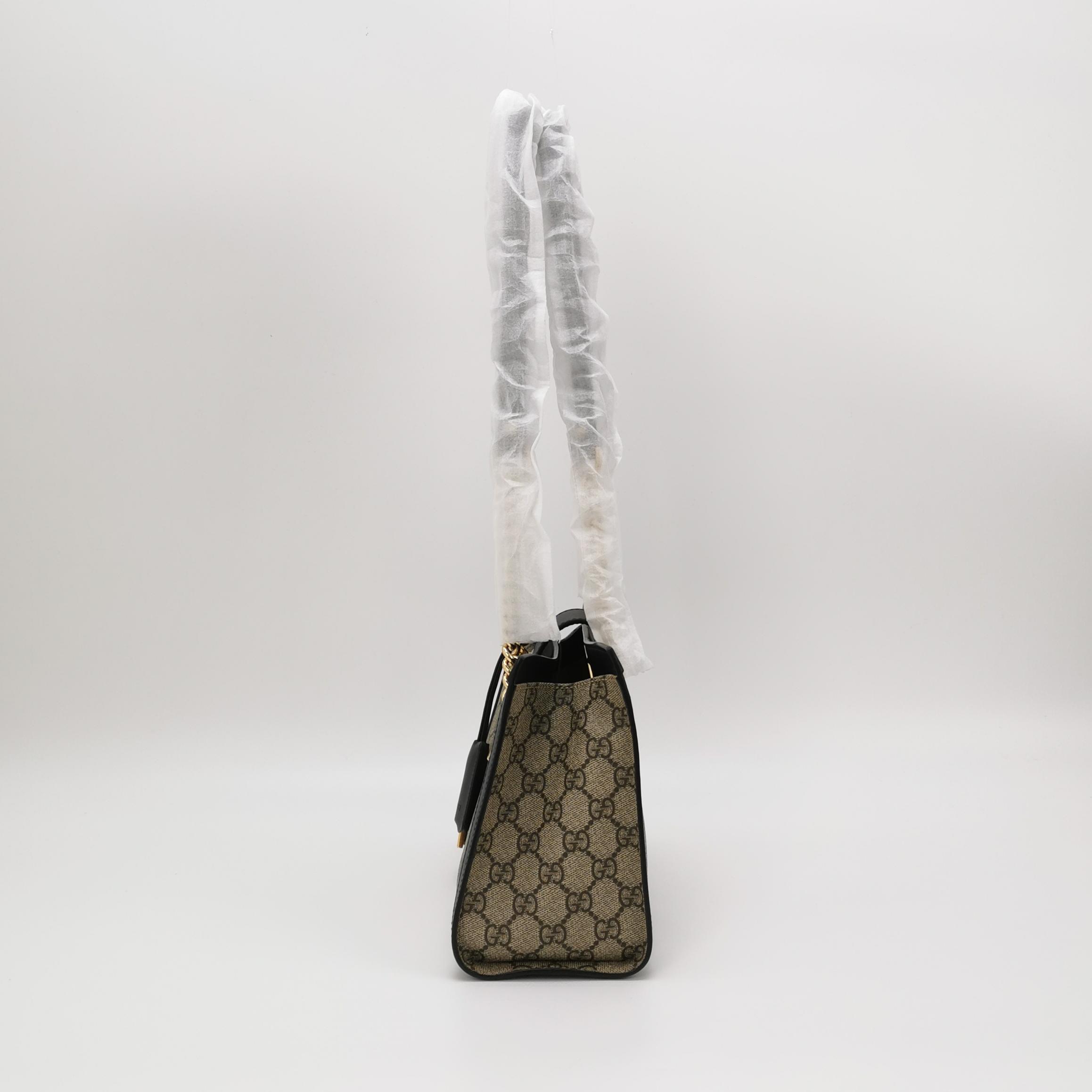 Gucci Padlock Chain Tote GG Coated Canvas with Leather Small — photo 3 of 16