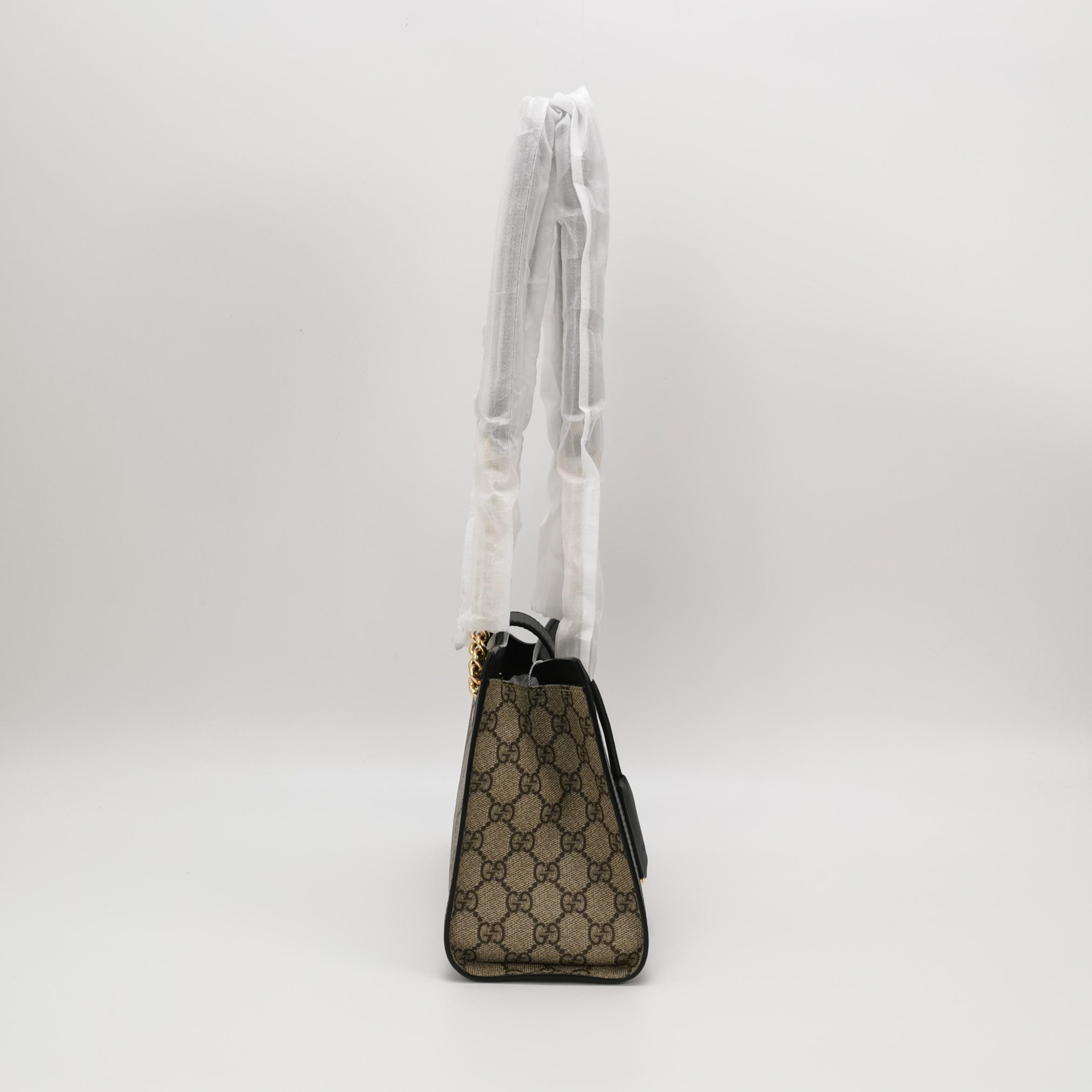Gucci Padlock Chain Tote GG Coated Canvas with Leather Small — photo 4 of 16