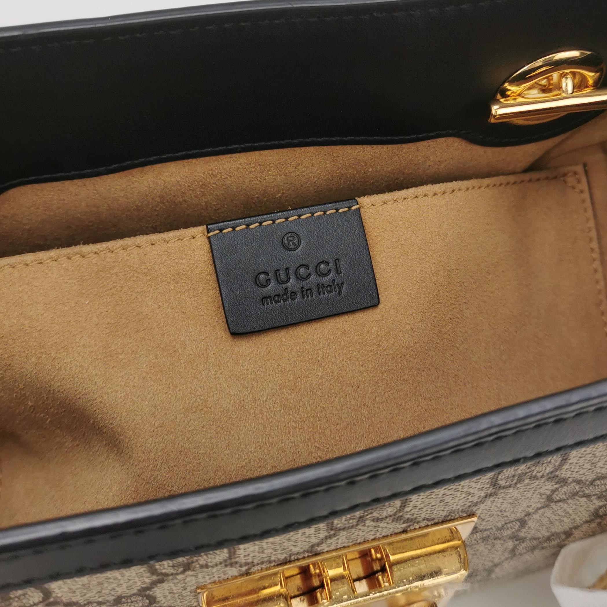 Gucci Padlock Chain Tote GG Coated Canvas with Leather Small — photo 7 of 16