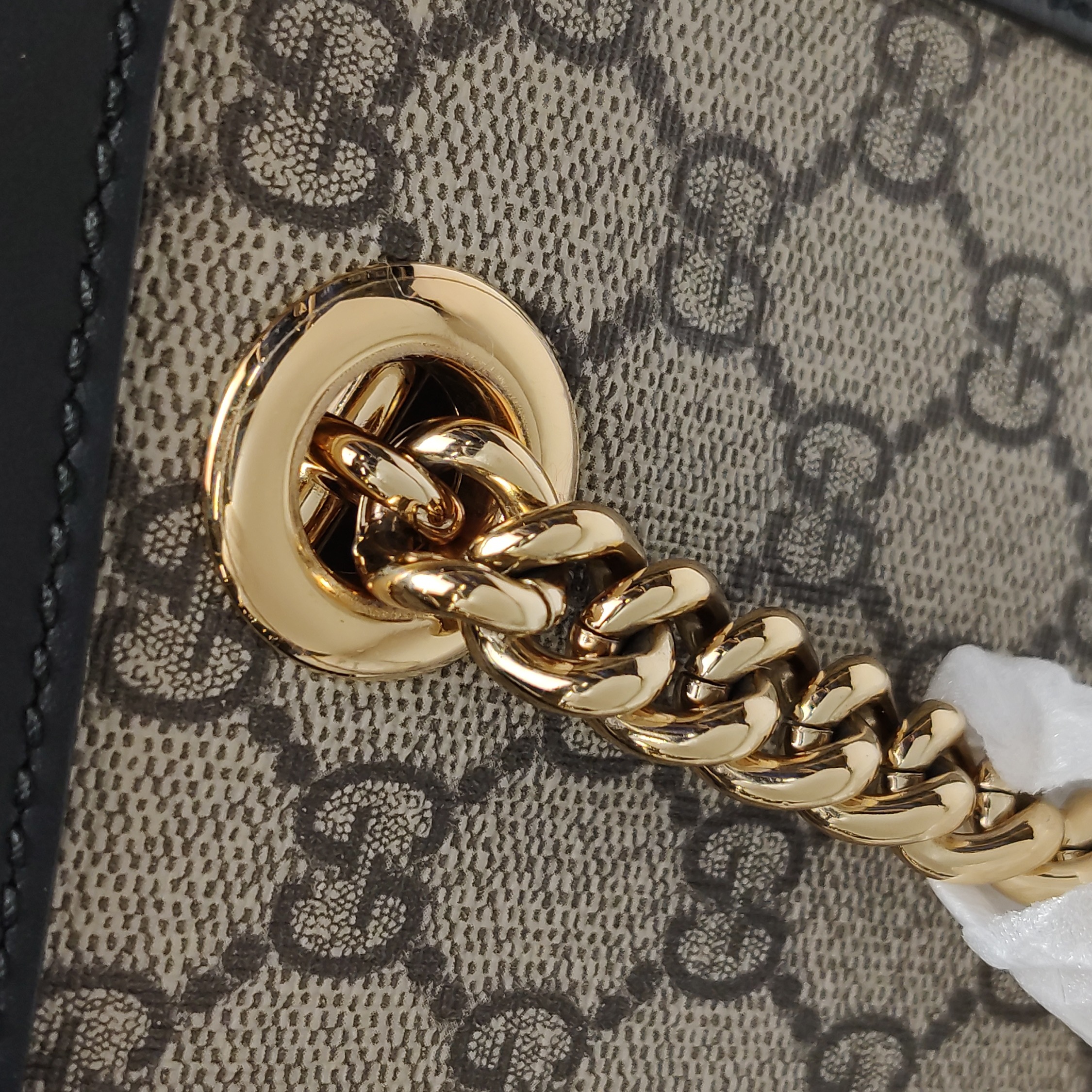 Gucci Padlock Chain Tote GG Coated Canvas with Leather Small — photo 12 of 16
