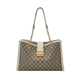 Gucci Padlock Chain Tote GG Coated Canvas with Leather Medium — thumbnail 1