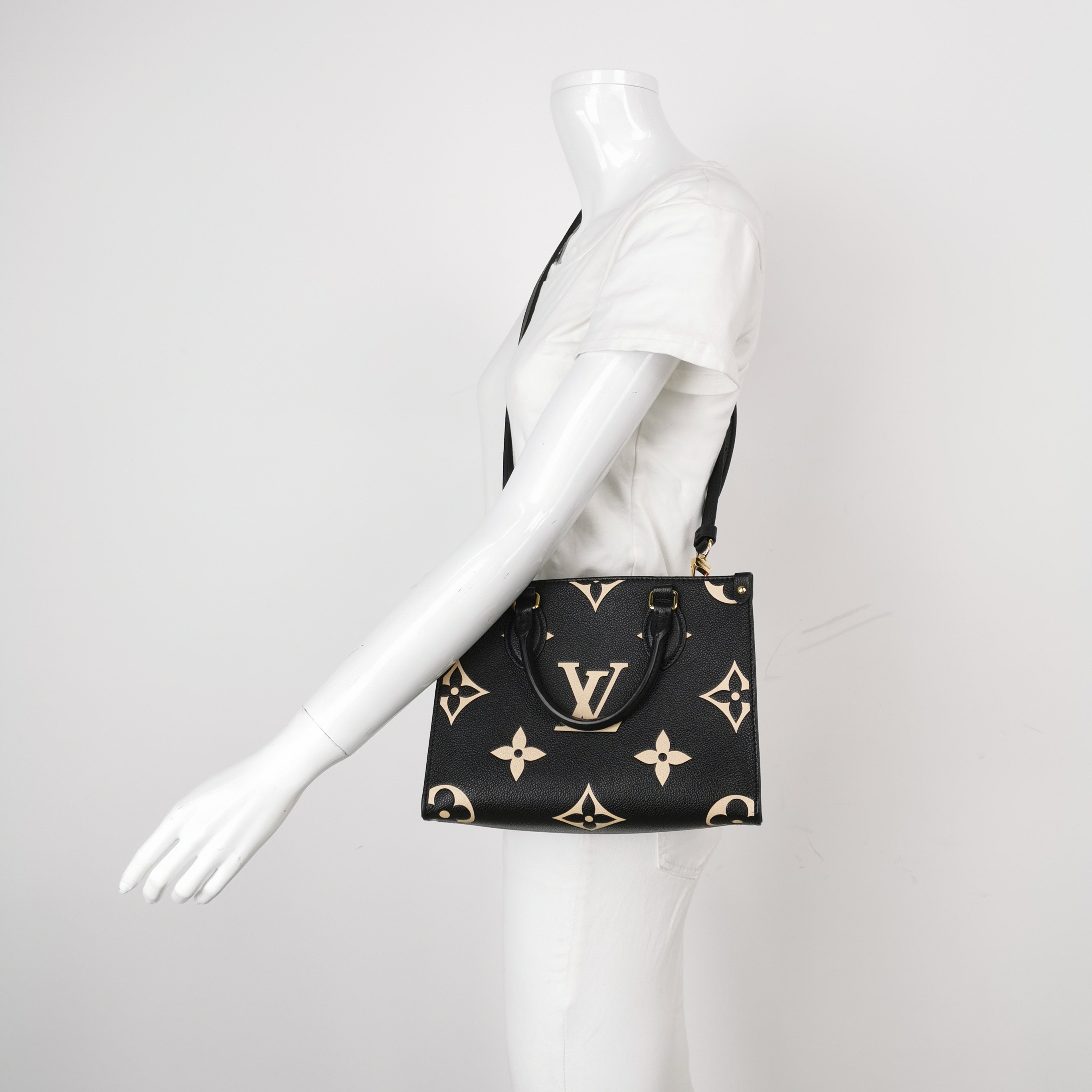 Louis Vuitton(LV) OnTheGo Tote Bicolor Monogram Empreinte Giant PM — alternate view