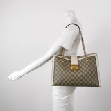 Gucci Padlock Chain Tote GG Coated Canvas with Leather Medium — thumbnail 2
