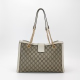Gucci Padlock Chain Tote GG Coated Canvas with Leather Medium — thumbnail 5