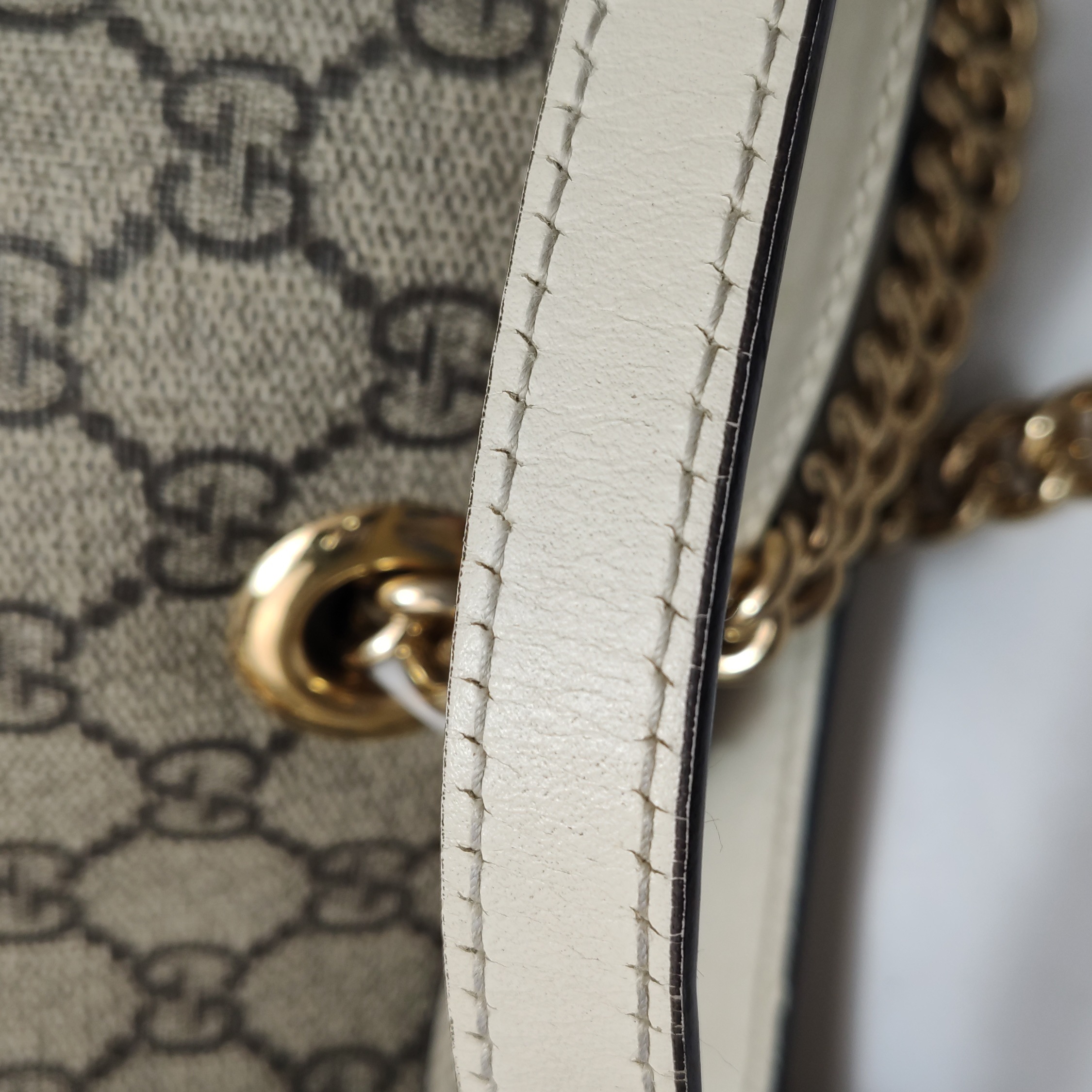 Gucci Padlock Chain Tote GG Coated Canvas with Leather Medium — photo 18 of 25