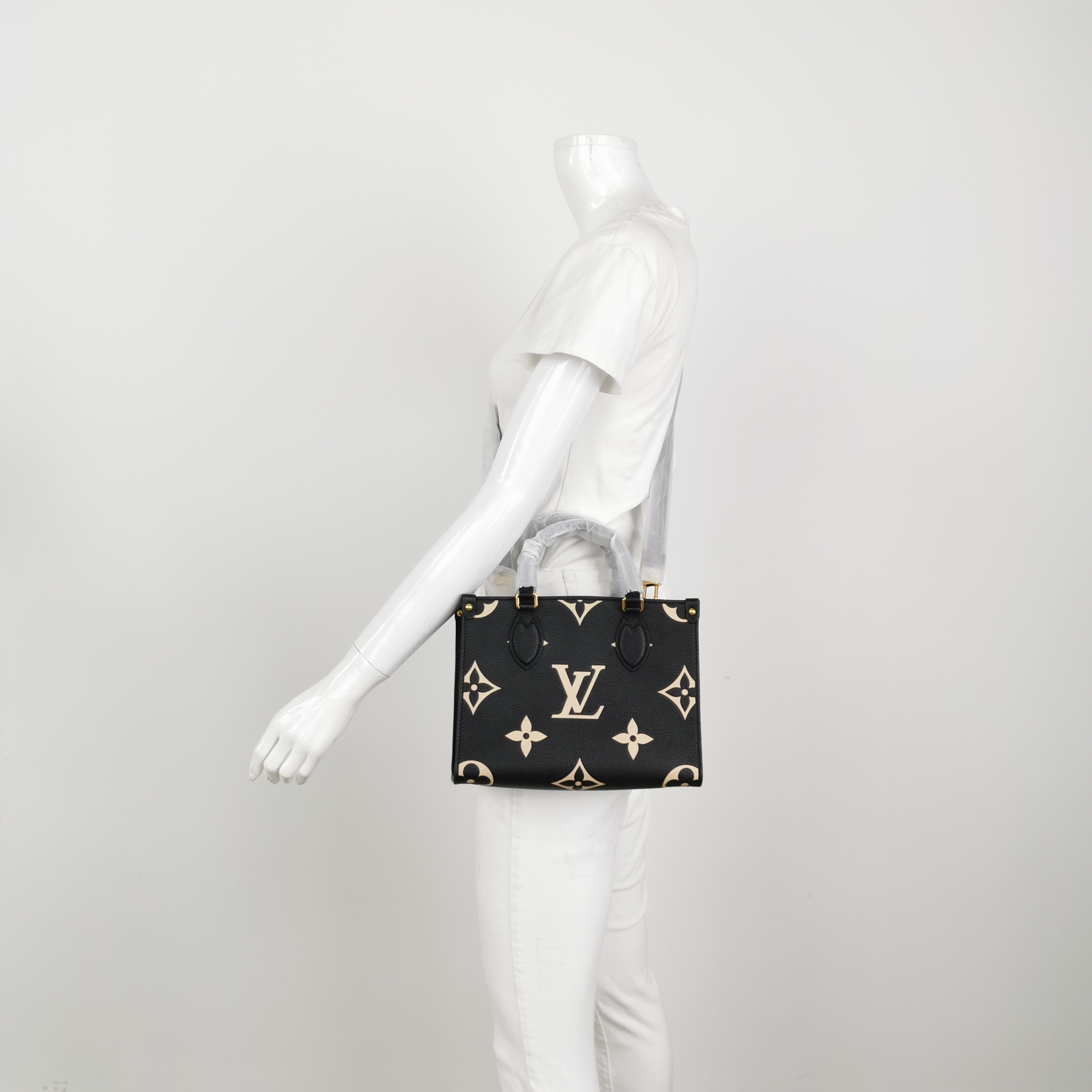 Louis Vuitton(LV) OnTheGo Tote Bicolor Monogram Empreinte Giant PM — alternate view