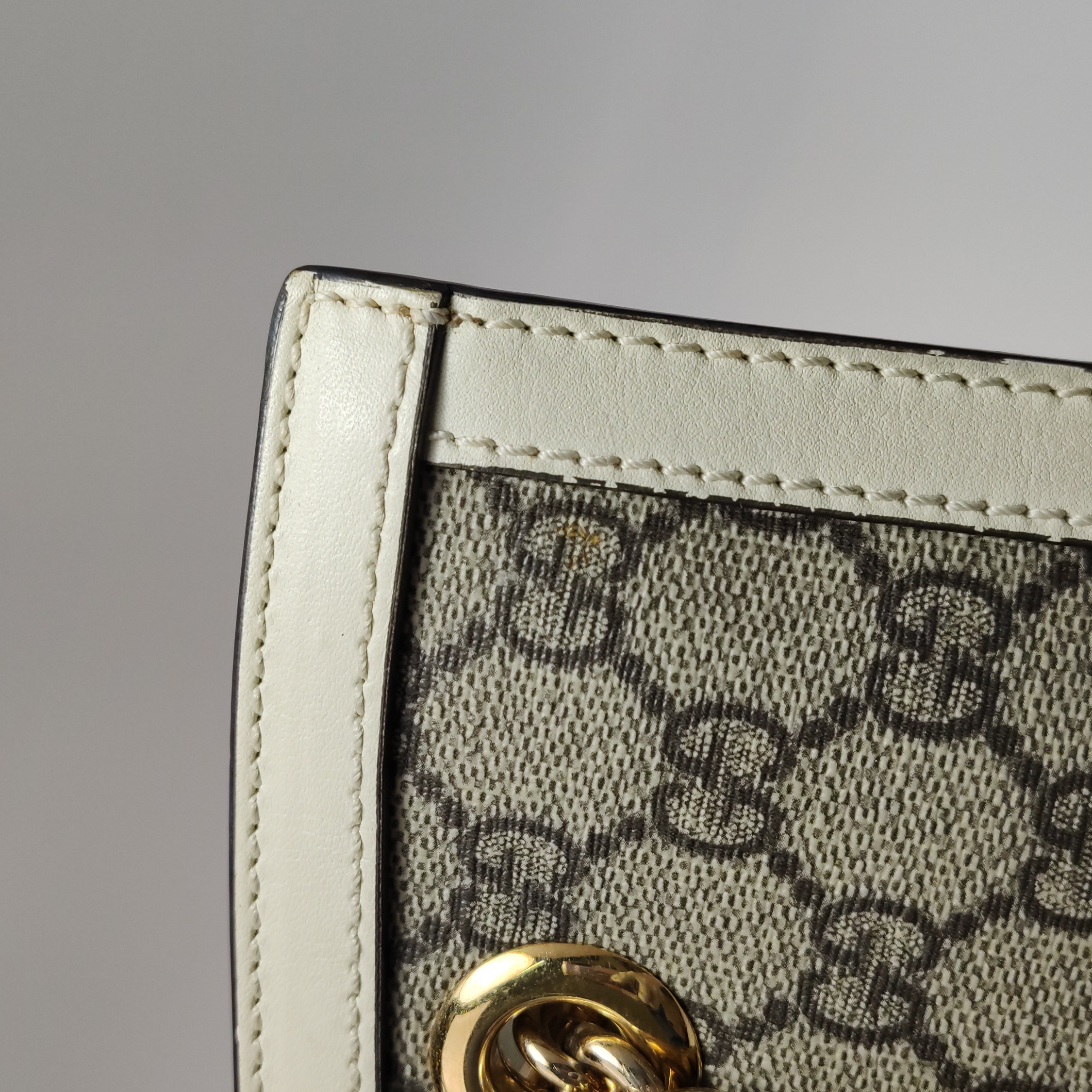 Gucci Padlock Chain Tote GG Coated Canvas with Leather Medium — photo 25 of 25