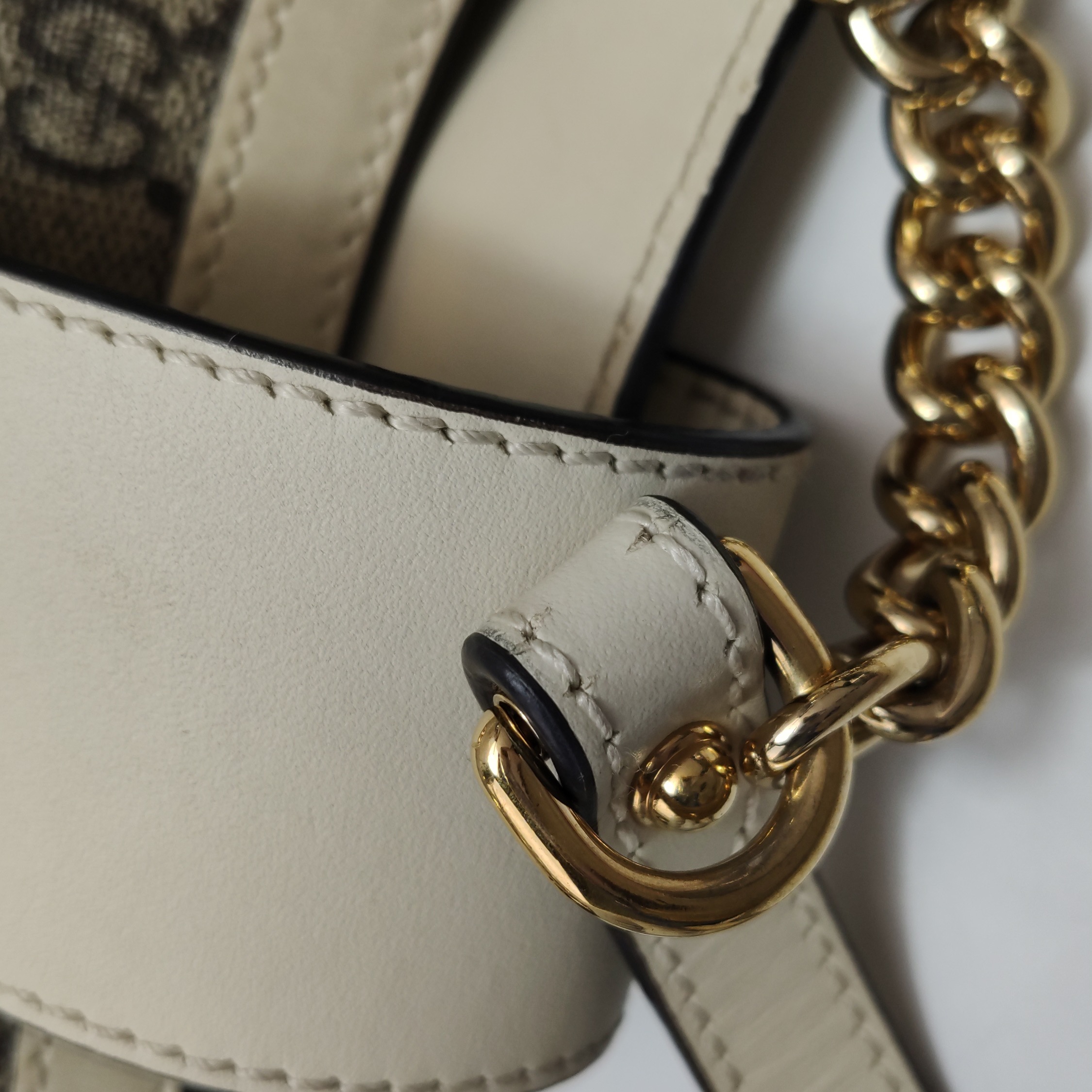 Gucci Padlock Chain Tote GG Coated Canvas with Leather Medium — photo 13 of 25