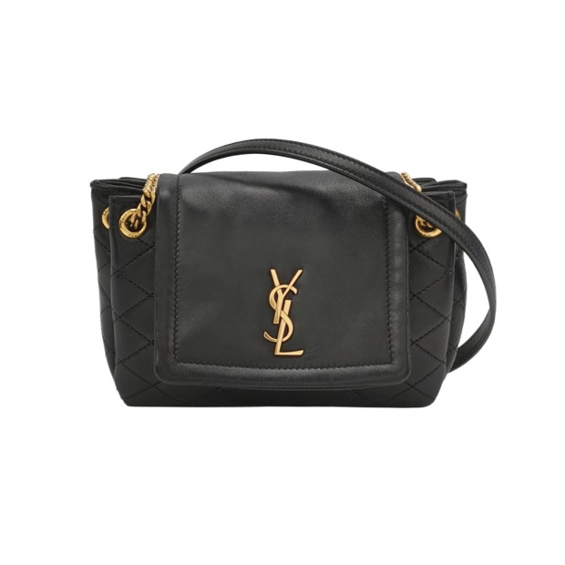 Saint Laurent Nolita Satchel Quilted Leather Mini — pre-owned, Vierlot