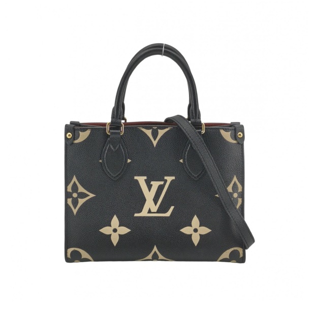 Louis Vuitton(LV) OnTheGo Tote Bicolor Monogram Empreinte Giant PM — pre-owned, Vierlot