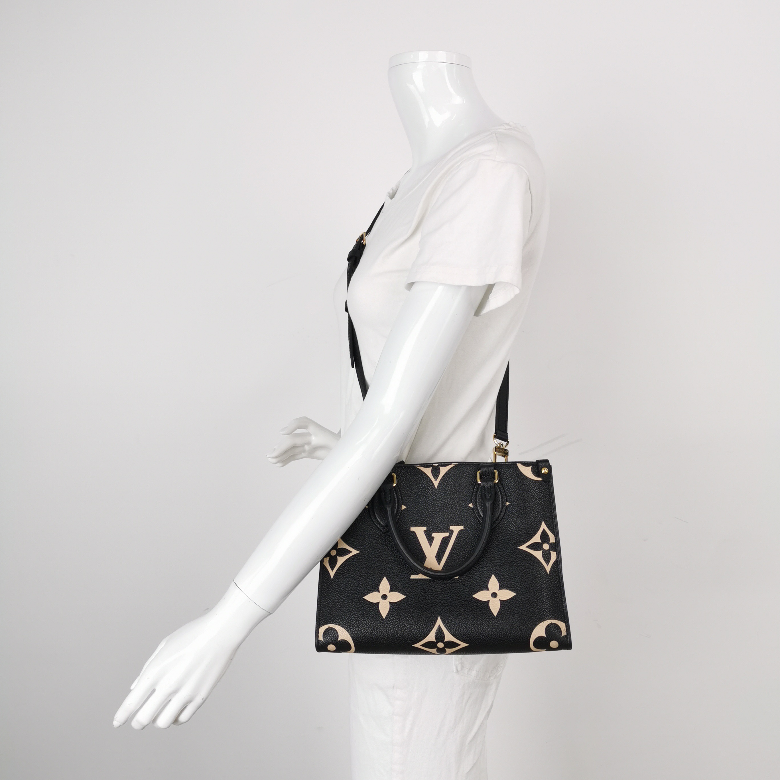 Louis Vuitton(LV) OnTheGo Tote Bicolor Monogram Empreinte Giant PM — alternate view