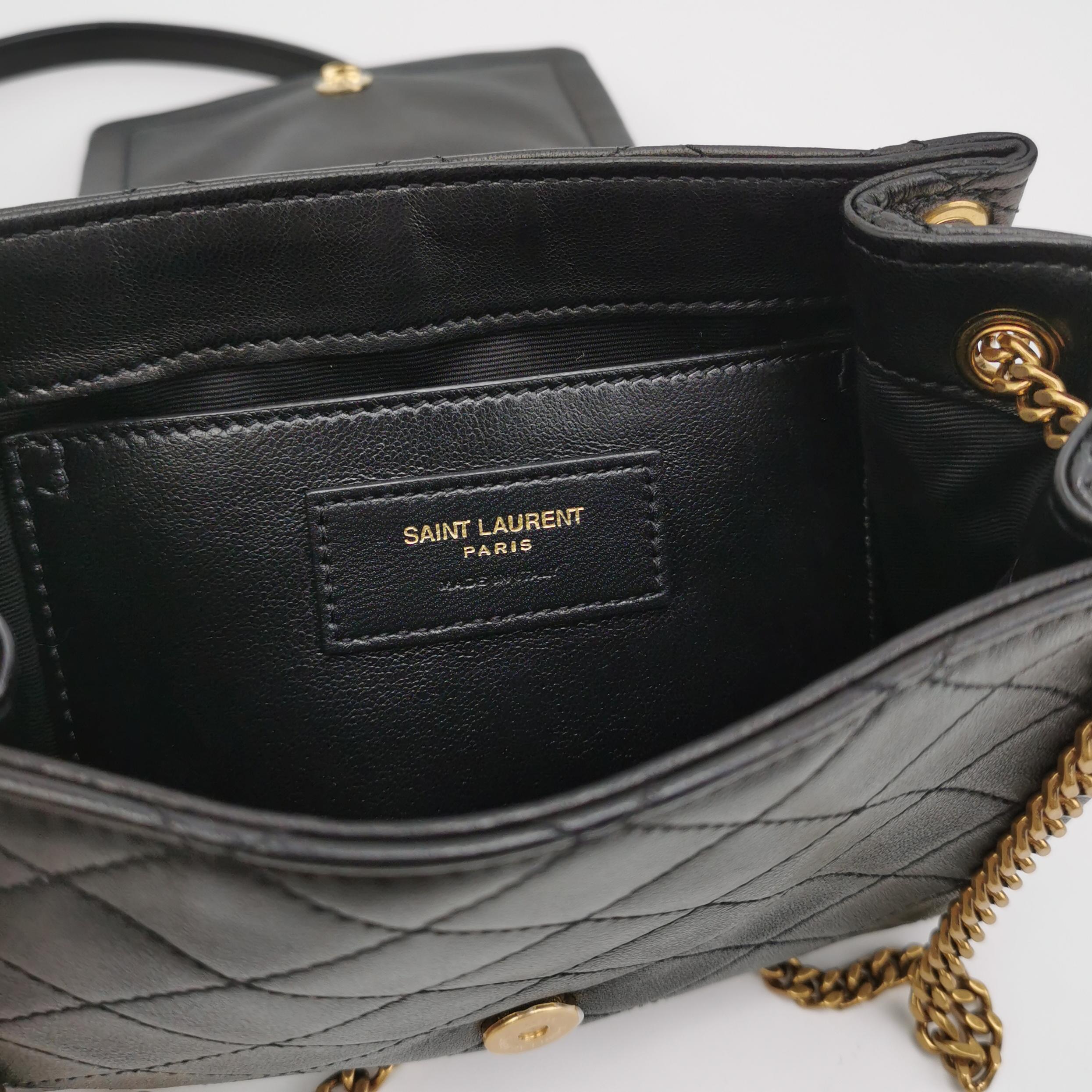 Saint Laurent Nolita Satchel Quilted Leather Mini — photo 9 of 20
