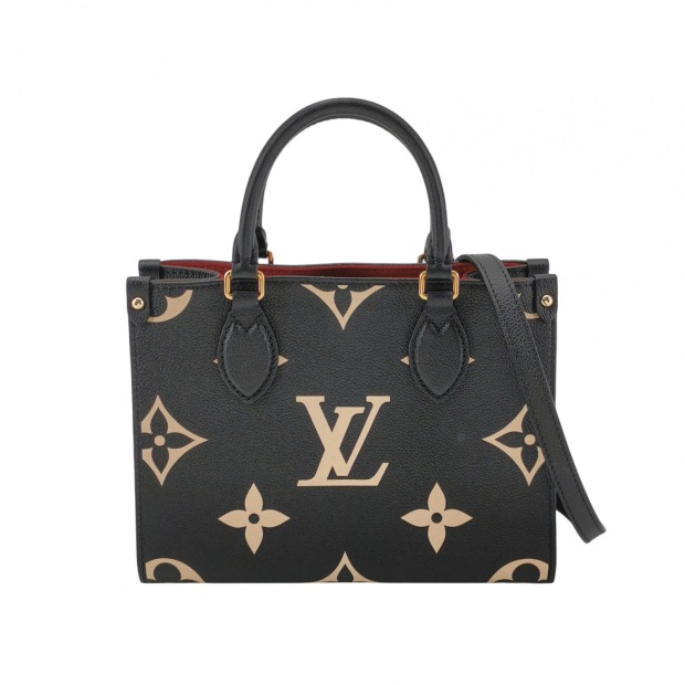 Louis Vuitton(LV) OnTheGo Tote Bicolor Monogram Empreinte Giant PM — pre-owned, Vierlot