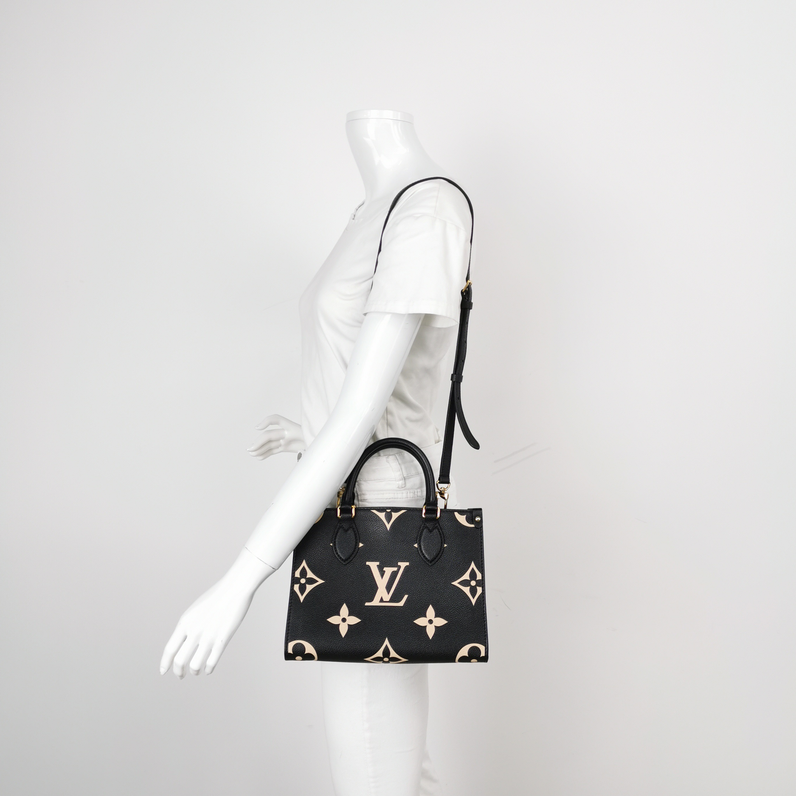 Louis Vuitton(LV) OnTheGo Tote Bicolor Monogram Empreinte Giant PM — alternate view
