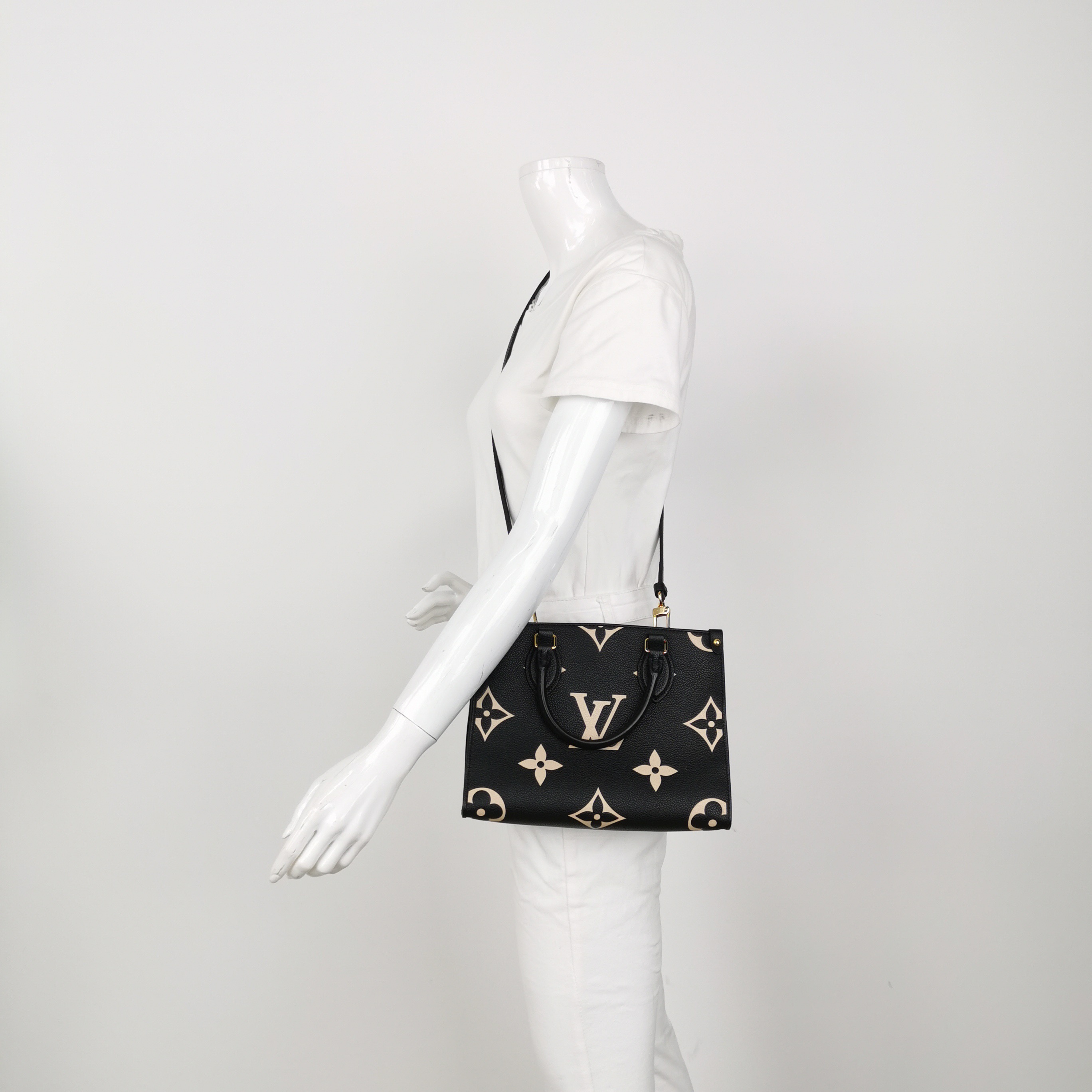 Louis Vuitton(LV) OnTheGo Tote Bicolor Monogram Empreinte Giant PM — alternate view
