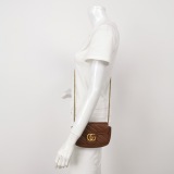 Gucci GG Marmont Flap Bag Diagonal Quilted Leather Super Mini — thumbnail 2