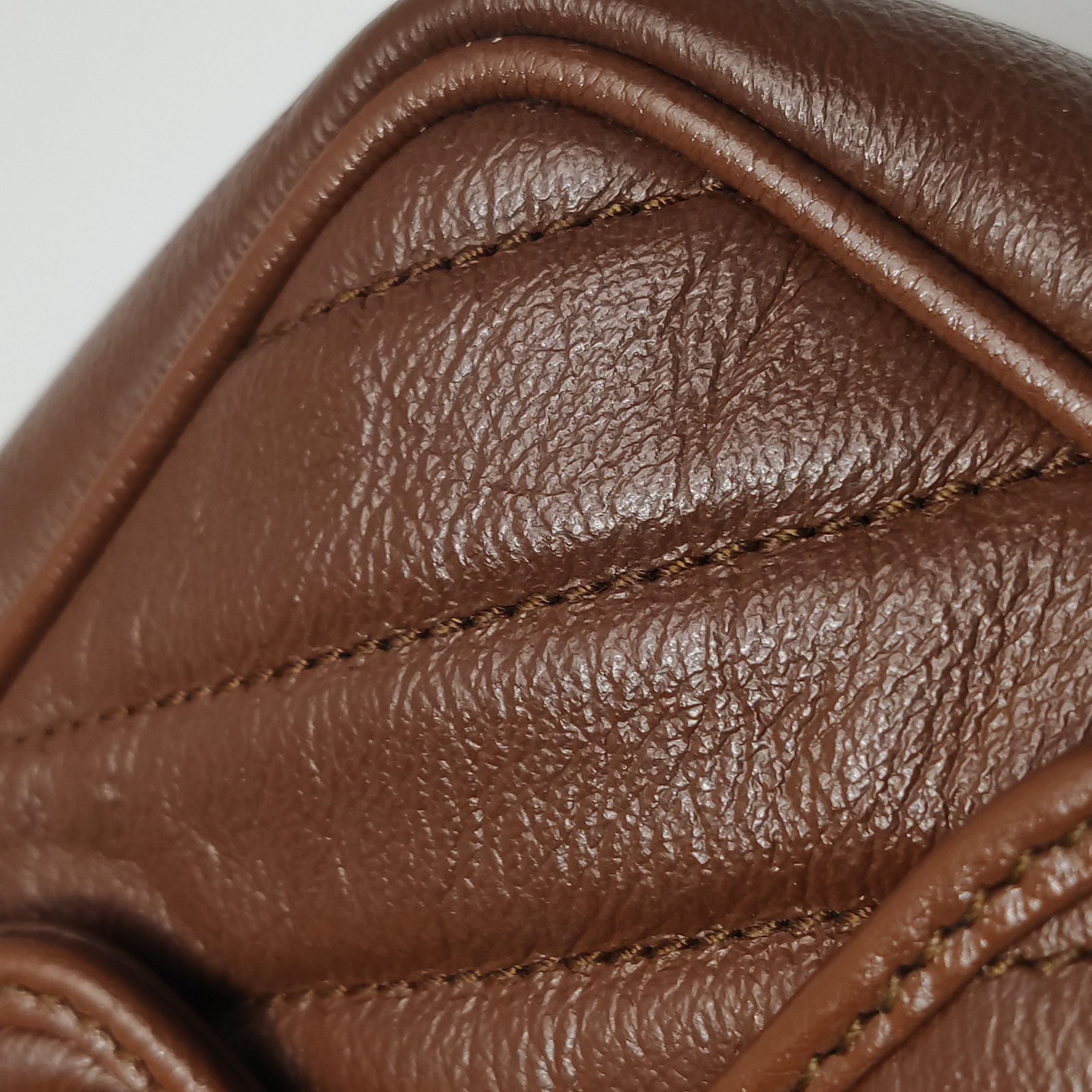Gucci GG Marmont Flap Bag Diagonal Quilted Leather Super Mini — photo 10 of 13