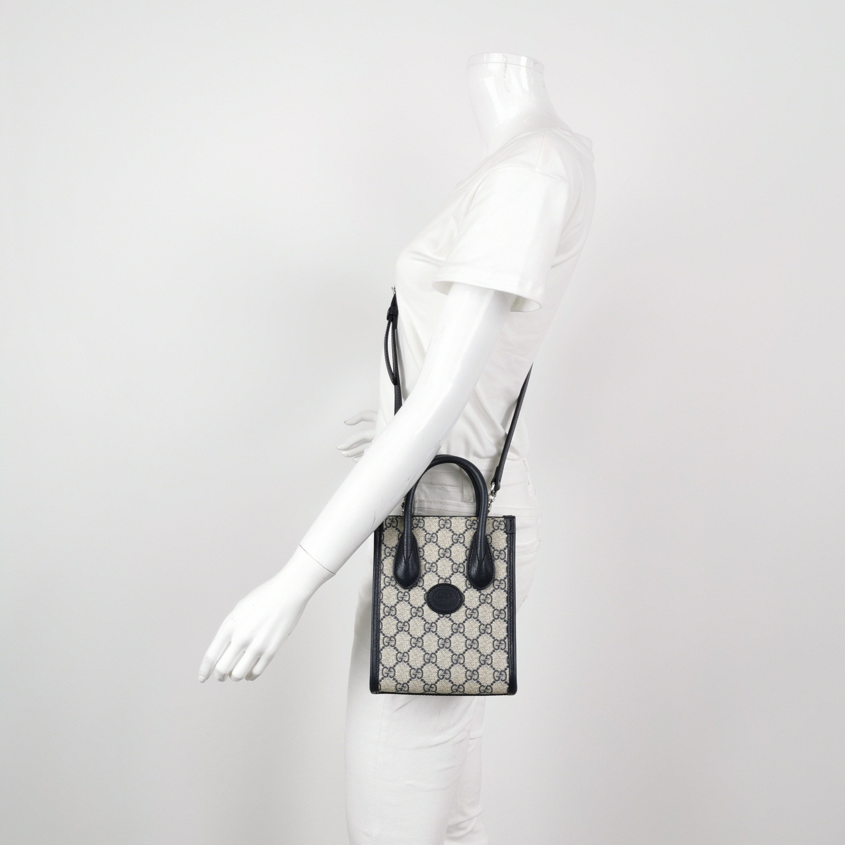 Gucci Interlocking G Patch Tote GG Coated Canvas Mini — alternate view